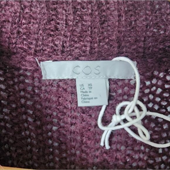 COS Mock sweater oversized mohair wool blend minimalist new without tags - Picture 4 of 10